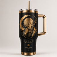 Ember and Gold - Sanji Etched Portrait Tumbler