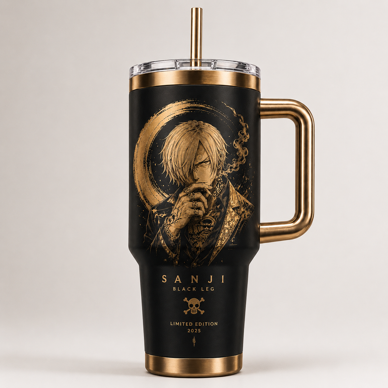 Ember and Gold - Sanji Etched Portrait Tumbler