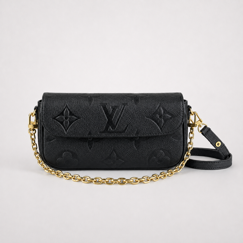 LV Tonal Monogram - Black and Gold Statement Handbag