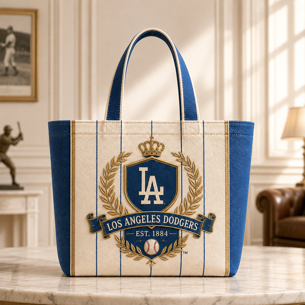 LAD Heraldic Crest - Cream, Blue and Gold Study Tote - main