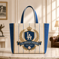LAD Heraldic Crest - Cream, Blue and Gold Study Tote