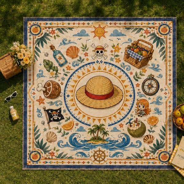 Charted Calm - Straw Hat Medallion Adventure Rug - main