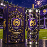 Purple and Gold Heraldry - ORL Crest Tumbler