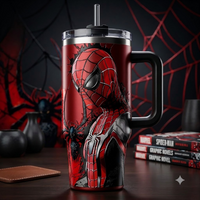 Web and Shadow - Spidey Crimson Portrait Tumbler