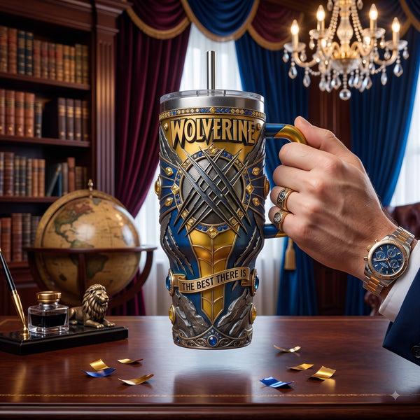 Gilded Crest - WL Crossed Claw Emblem Tumbler - main - mk-1608