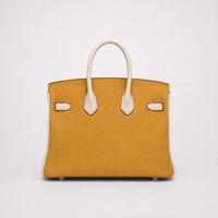 Amber & Ivory - Two-Tone Structured Handbag