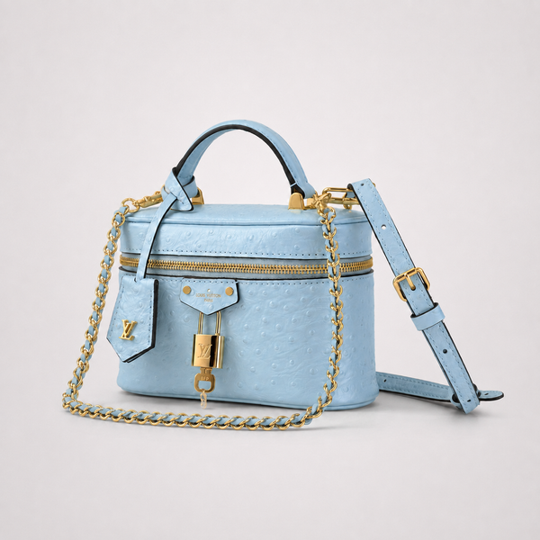 LV Powder Blue - Structured Vanity Silhouette Handbag - main - 01