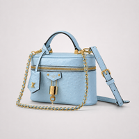 LV Powder Blue - Structured Vanity Silhouette Handbag