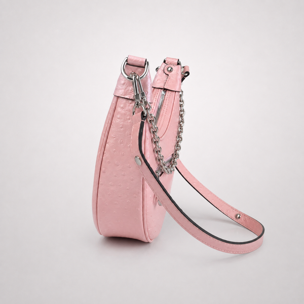 Soft Pink Crescent - A Quietly Confident Curve Handbag - main - 01