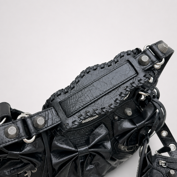 Obsidian Crescent - Bows, Studs and Quiet Attitude Handbag - main - 01