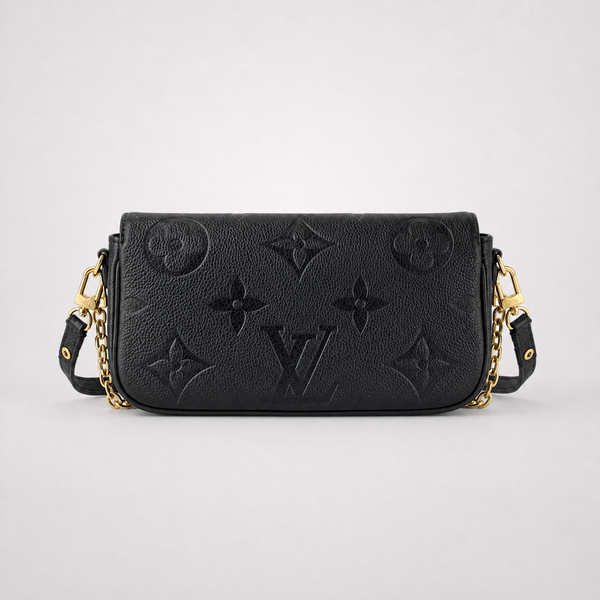 LV Tonal Monogram - Black and Gold Statement Handbag - main - 01