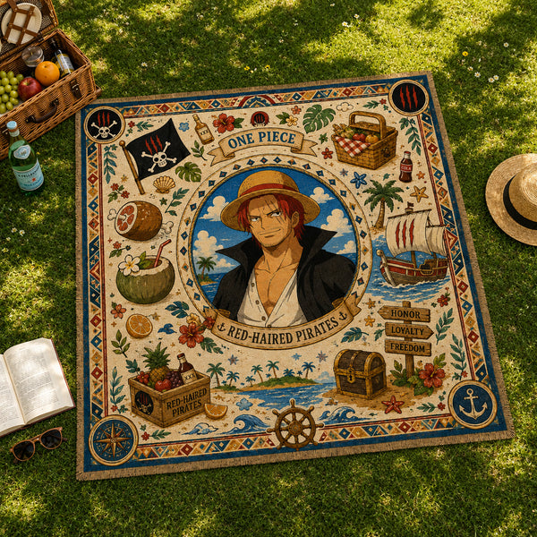Honor, Loyalty, Freedom - Shanks Central Medallion Rug - main