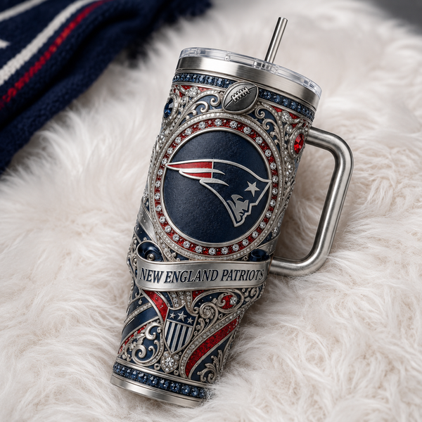 Silver Heraldry - NE Medallion Tumbler - main