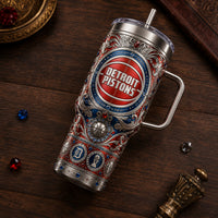 DET Ornament Relief - Symmetry, Emblem and Silver Filigree Tumbler