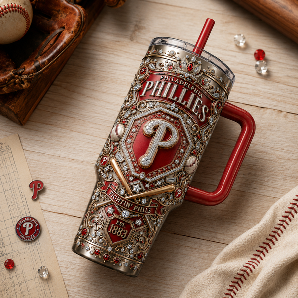 PHI Jeweled Crest - Symmetry, Crimson and Ornament - main
