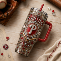 PHI Jeweled Crest - Symmetry, Crimson and Ornament