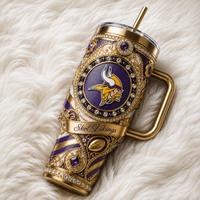 MIN Skol Vikings Ornate Crest Tumbler