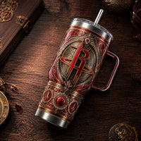 Crimson Regalia - HOU Ornamental Crest Tumbler