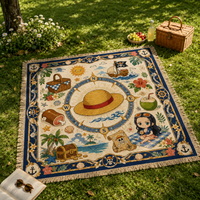 Robin's Compass Picnic - Straw Hat Medallion Rug