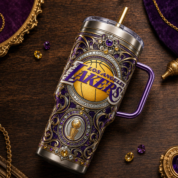 LAL Gilded Ornament - Baroque Focal Panel Tumbler - main
