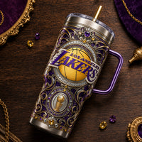 LAL Gilded Ornament - Baroque Focal Panel Tumbler