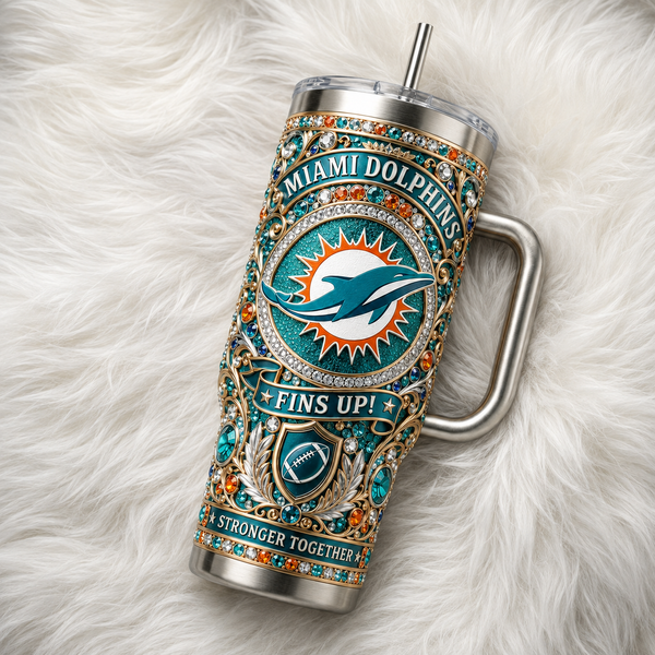 MIA Fins Up - A Jeweled Study in Teal and Gold - main