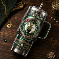 BOS Emblem Heritage - Green and Silver Wraparound Tumbler
