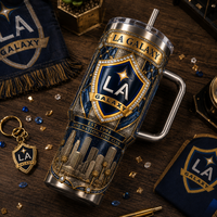 LA Crest Heraldry - Navy and Gold Tumbler
