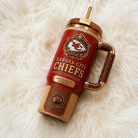 KC Heritage Crest - Oxblood and Sand Tumbler