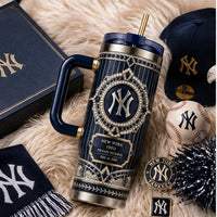 NYY Art Deco Jewel Panel Tumbler