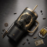DP Gilded Fracture - Matte Black Statement Tumbler