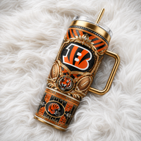 CIN Striped Regalia - Ornate Focal Panel Tumbler
