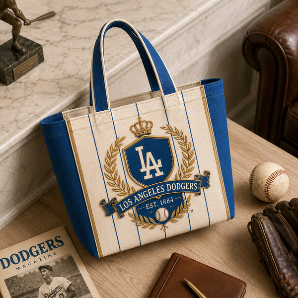 LAD Heraldic Crest - Cream, Blue and Gold Study Tote - main