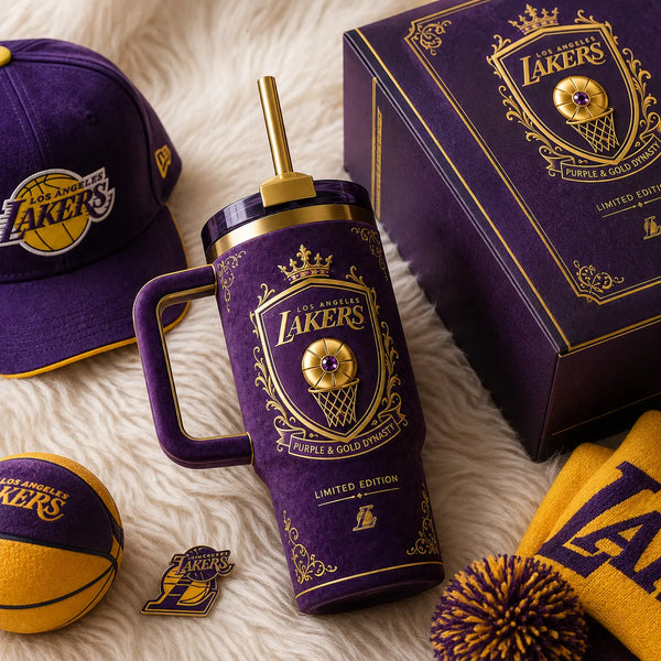 Crown and Crest - LAL Purple & Gold Heraldry Tumbler - main
