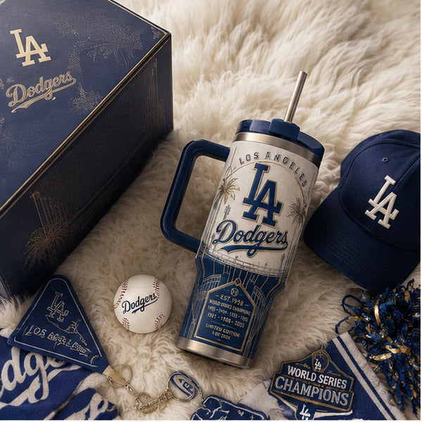 LAD Heritage Panel Tumbler - Cream, Navy and Gold - main