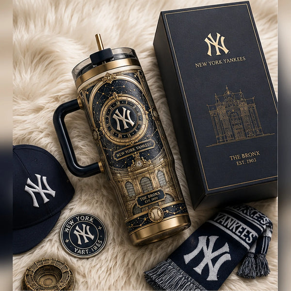 NYY Clockwork Facade - An Ornate Study in Navy and Gold - main