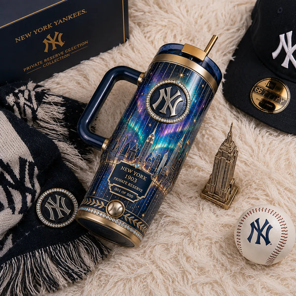 NYY Aurora Skyline - Midnight Pinstripe Tumbler - main
