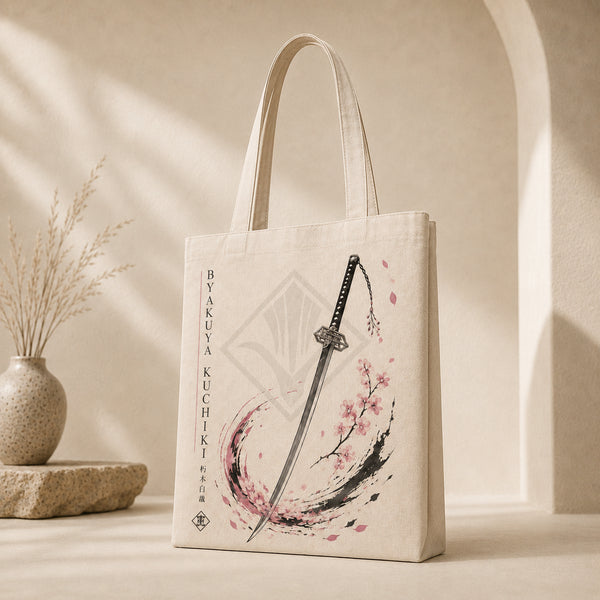 Byakuya - Sakura Ink Study, Refined Graphic Tote - main