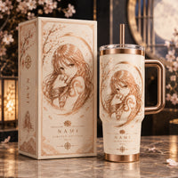 Nami - Cream, Copper and Quiet Blossom Study