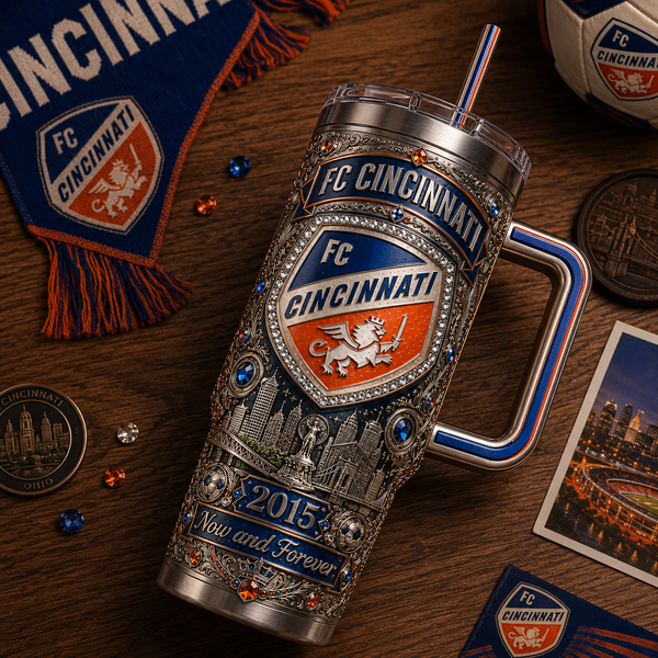 Crest and Skyline - CIN Engraved Heraldry Tumbler - main