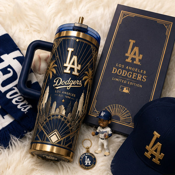 LAD Deco Skyline - Navy and Gold Tumbler - main