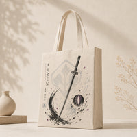 Aizen - Kyoka Suigetsu, Ink Crescent Graphic Tote