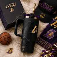 LAL Blackout Gold Monogram Tumbler