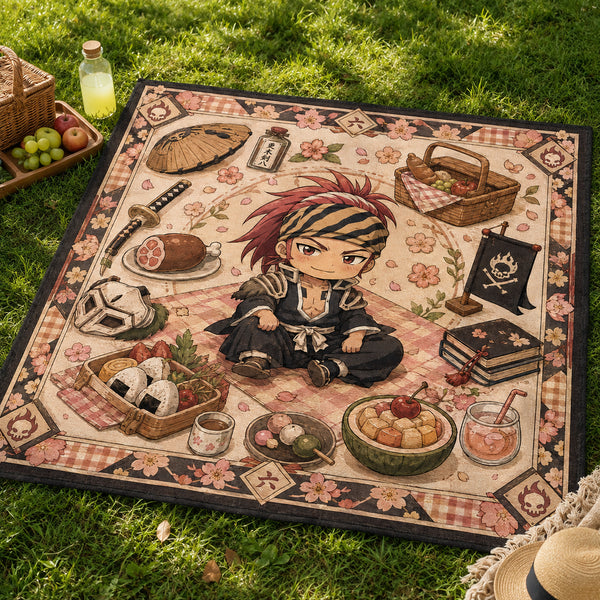 Sakura Bento Hour - Renji Chibi Picnic Statement Rug - main