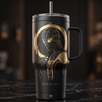 Spidey Gold Halo - Obsidian Graphic Tumbler