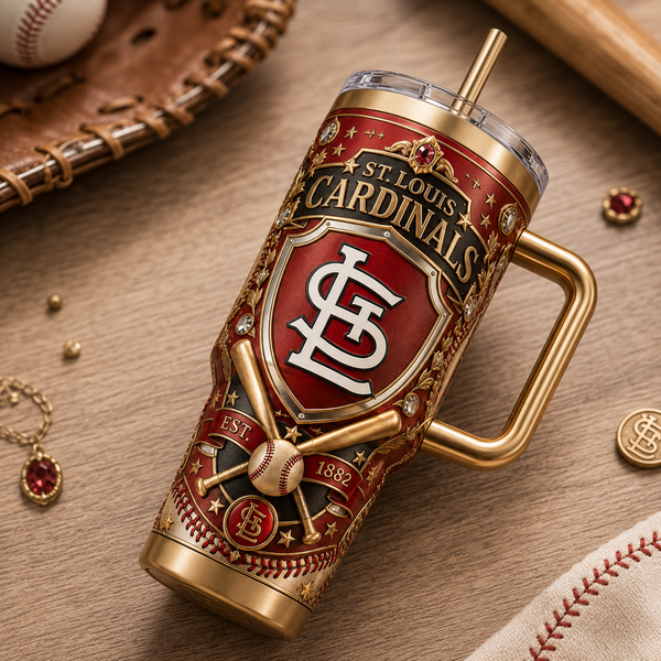 STL Heraldry - Crest, Bats and Gold Tumbler - main