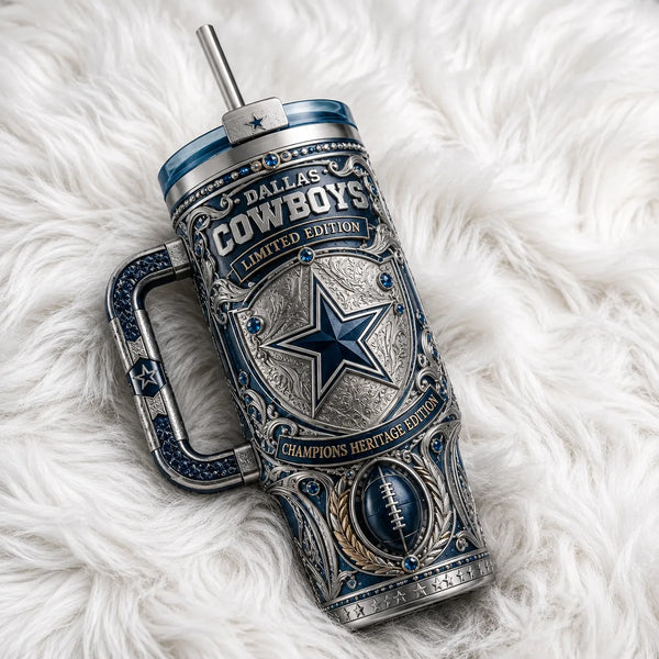 DAL Heritage Star - An Engraved-Look Study in Silver and Navy - main