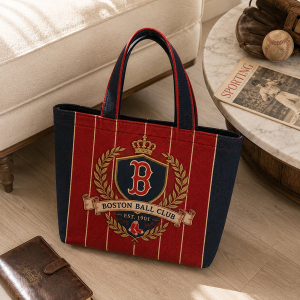 BOS Heritage Crest - Pinstripe Emblem Tote Bag - main