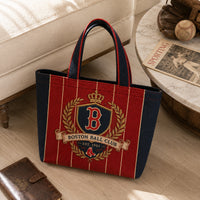 BOS Heritage Crest - Pinstripe Emblem Tote Bag