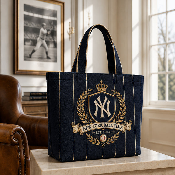 NYY Heritage Crest - Navy, Gold and the Pinstripe Tradition - main